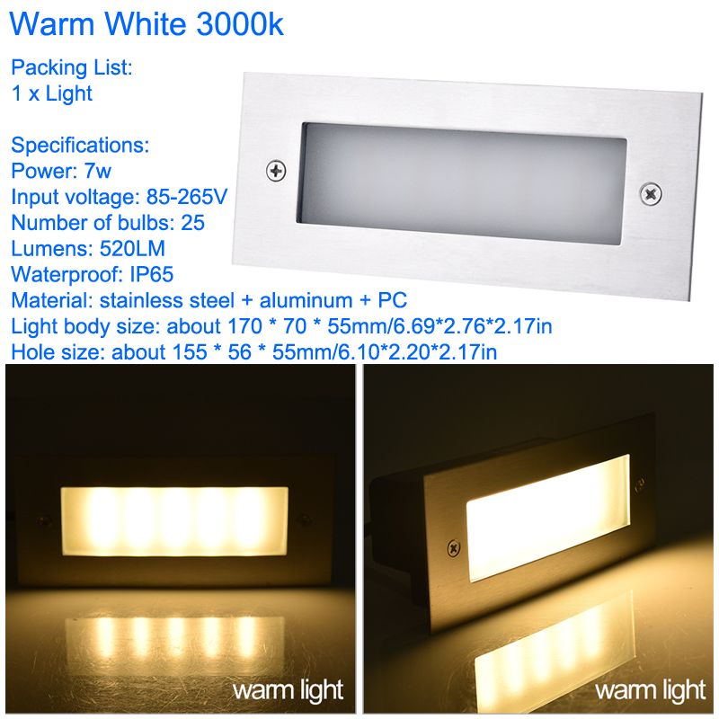 7W 3000K Warm White