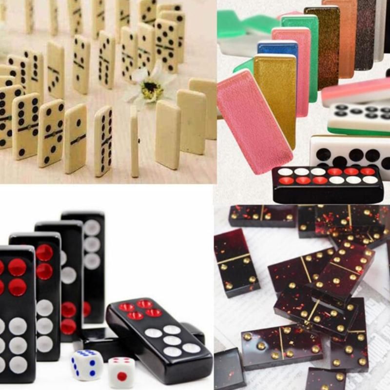 Dominoes Epoxy Resin Mold Dominoes Storage Box Silicone Mold DIY Crafts  Jewelry Storage Case Holder Casting
