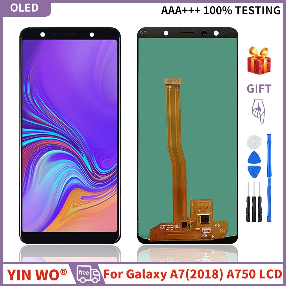 Para Samsung Galaxy A7 2018 A750 Pantalla Táctil LCD montaje dissplay A750F A750G Para Samsung Galaxy A7 2018 A750 Pantalla Táctil LCD montaje dissplay A750F A750G