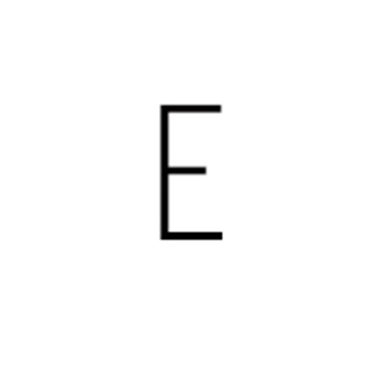 Letter e