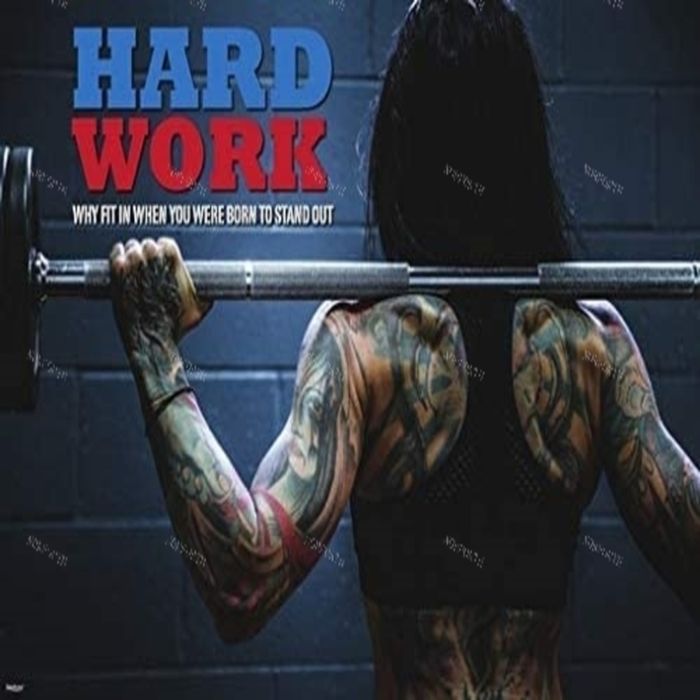 Tattoo Woman Hard Work Gym Body Building Fitness Poster Metal Tin Signs Movies Bar Signs for Bathroom 8x12 Inches Q0723 Tattoo Woman Hard Work Gym Body Building Fitness Poster Metal Tin Signs Movies Bar Signs for Bathroom 8x12 Inches Q0723