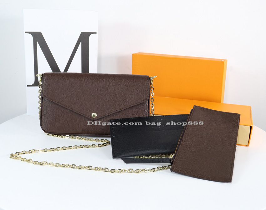 Classsic Flower+Black card bag