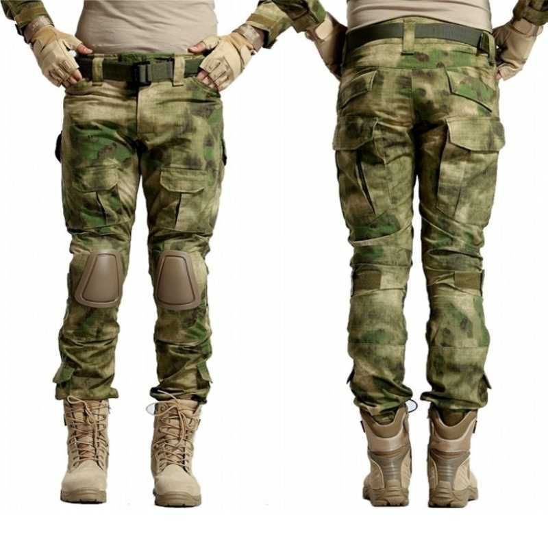Military Army Camo Tactical Pants Knee 