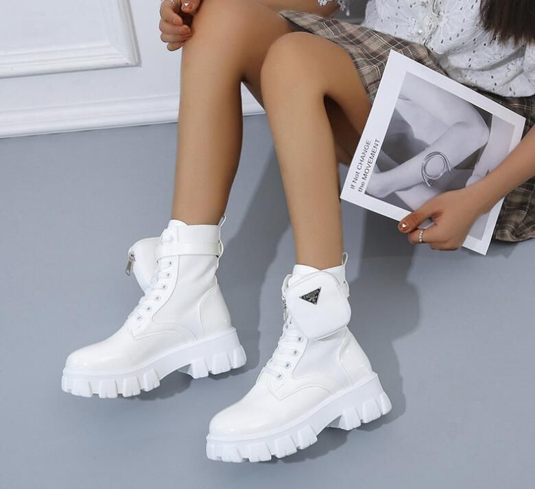 Botas blancas de marca de lujo para hombre, zapatos de bolsillo de alta  calidad de diseñador, botines de plataforma, botas de motocicleta Martin de  Superstar, Invierno|Botas básicas| - AliExpress