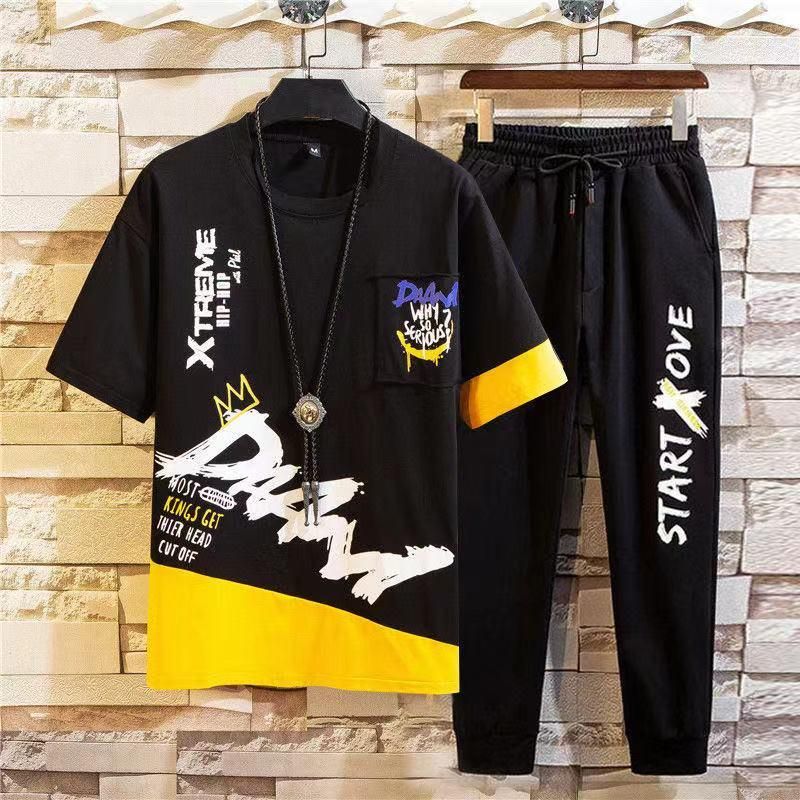 Tuta Da Uomo 11 Stili Set Abbigliamento Hip Hop Vestiti Streetwear Summer  Outfit Maglietta Maschile E Pant Due Pezzi Hip Hop Set Casual Plus Size 3XL  Da 37,28 € | DHgate Italy