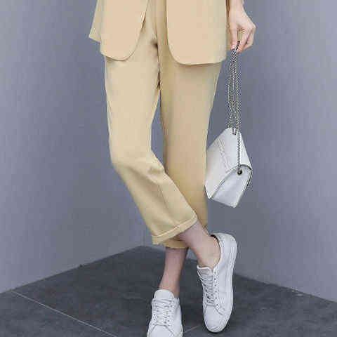 Pantalon simple jaune