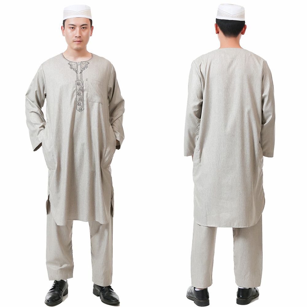 Acquistare Bangladesh Arabo Thobe 2 Pezzi Set Uomo Musulmano Pakistan  Islamic Abbigliamento Uomo Arabo Qamis Kaftan Hombre Djellaba Homme Kurta  Economico | Consegna Veloce E Qualità | It.Dhgate