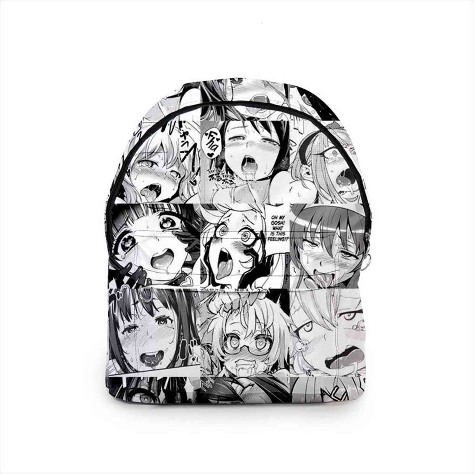 Anime Kawaii Hentai Рюкзаки Для Мужчин Женщины Ahegao School Bags Travel 3D Print Teenage Tootbook Рюкзак От 4 774 руб.