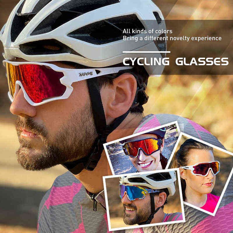 2021 Brand Polarized Mountain Sports Bicycle Photochromic Cycling Sunglasses 
