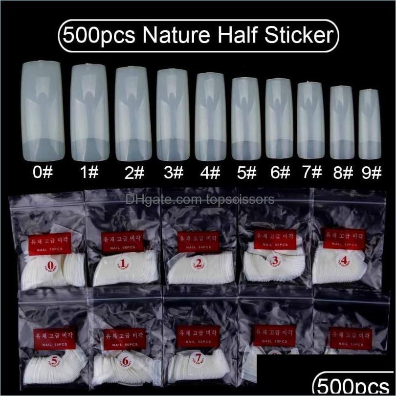 500Pcs Nature Half