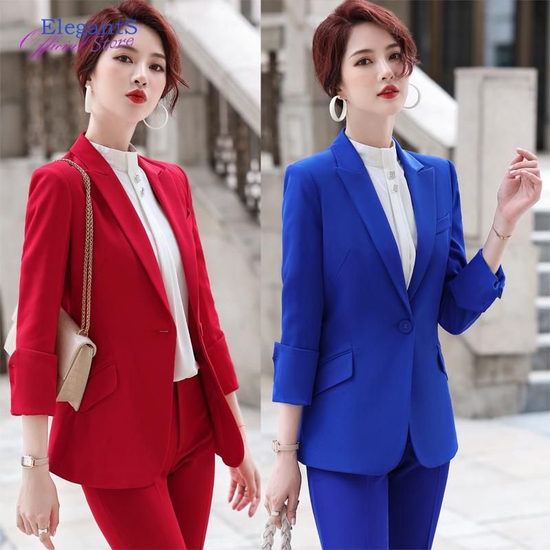 Jacket And Pants Set Women Pant Suits 