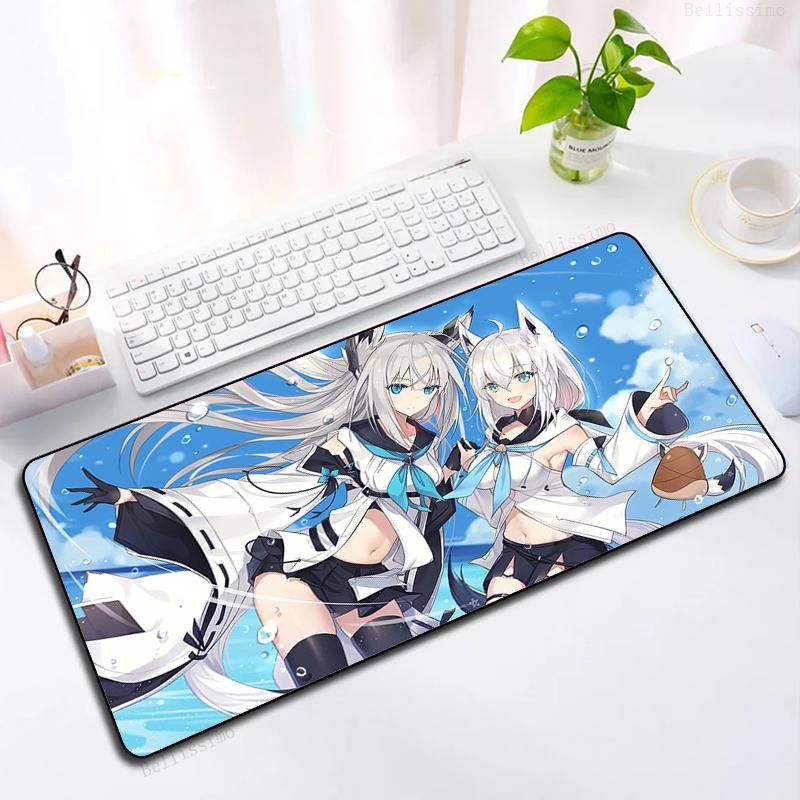 Mouse pad impresso de anime Demon Slayer grande desenho animado  antiderrapante tapete de borracha para escritório, teclado de computador,  mousepad para jogadores, mouse pads