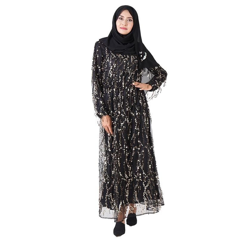 sequin dress muslimah