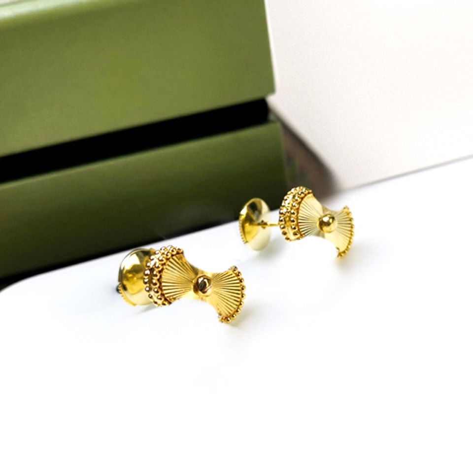 Gold E/S925 Silver Round Earring Back