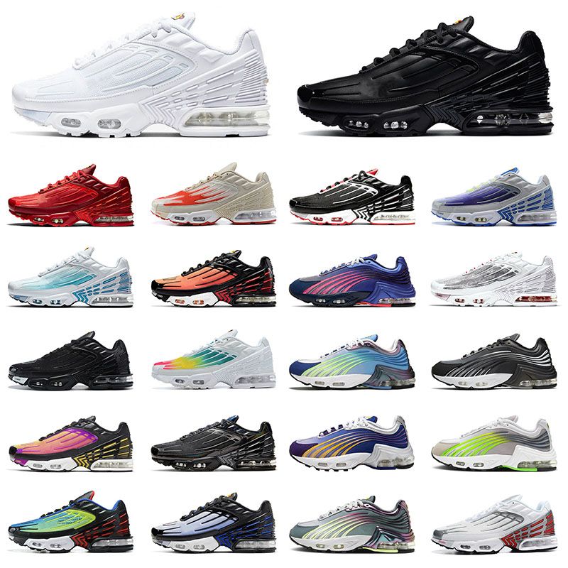 Nike Air Max Tn 3 Tuned Airmax Plus 2 Retro zapatos deportivos para correr retro Sneakers hombres mujeres Todos Negro Neón Rugby Men's para mujer Caminando Classic