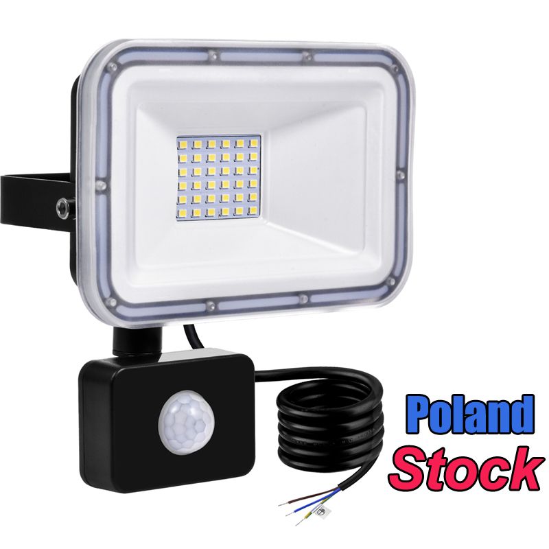 LED Floodlight PIR Motion Sensor 100W-10W Security Flood Lights Outdoor Patio