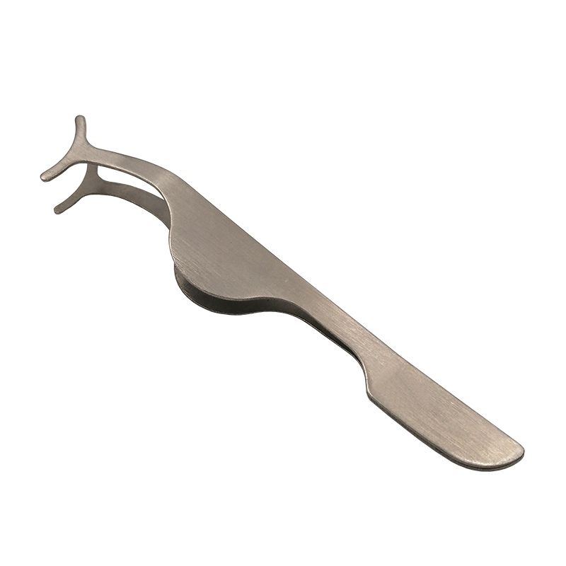 Silver Curved Tweezer