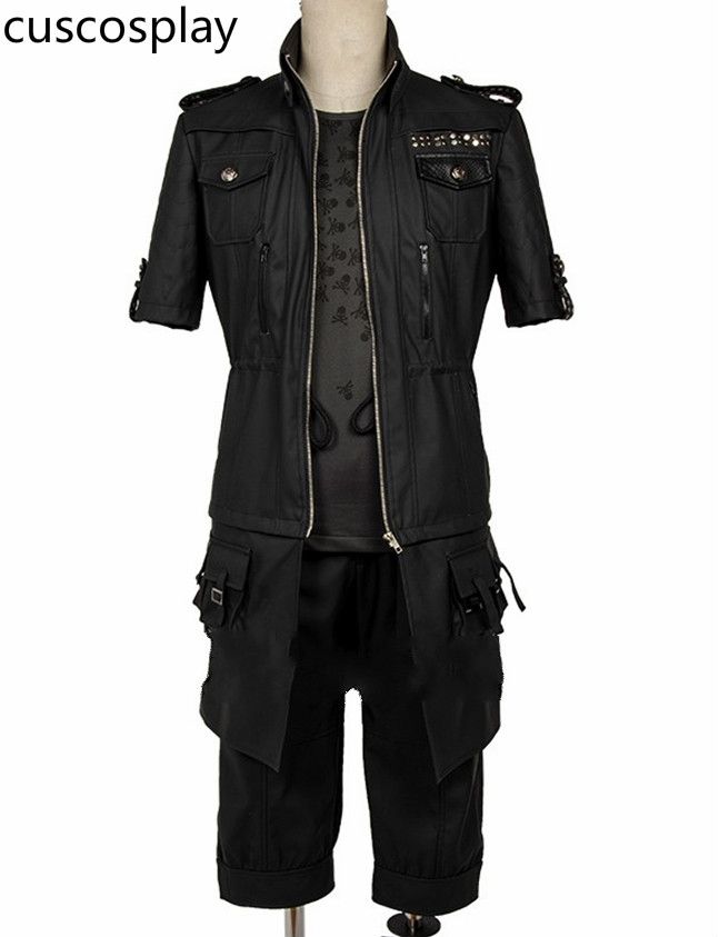 Anime Costumes Anime Final Fantasy XV FF15 Noctis Lucis Caelum Noct Cosplay Costume Jacket Coat Outfit Men and Women Halloween Carnival Dres Anime Costumes Anime Final Fantasy XV FF15 Noctis Lucis Caelum Noct Cosplay Costume Jacket Coat Outfit Men and Women Halloween Carnival Dres