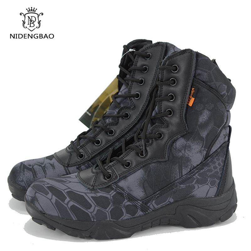 botas del ejército militares vulcanizados