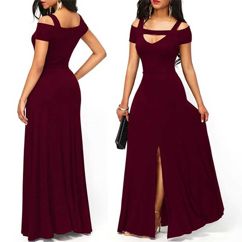 Compra Vestidos De Mujer Casual Long Maxi Party Party Playa Vestido Vino  Sólido Rojo Black Square Cuello De Verano Traje De Verano 210608 Barato |  Entrega Rápida Y Calidad | Es.Dhgate