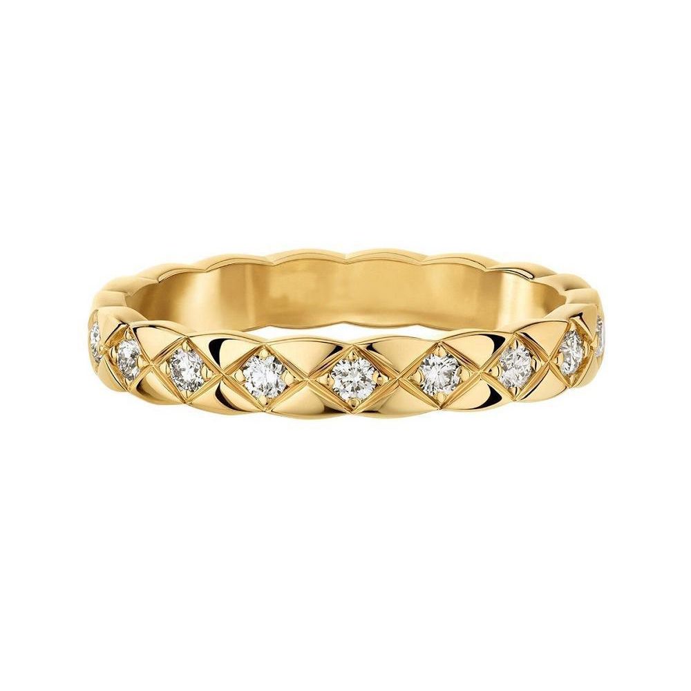 Gold 4mm Diamantring