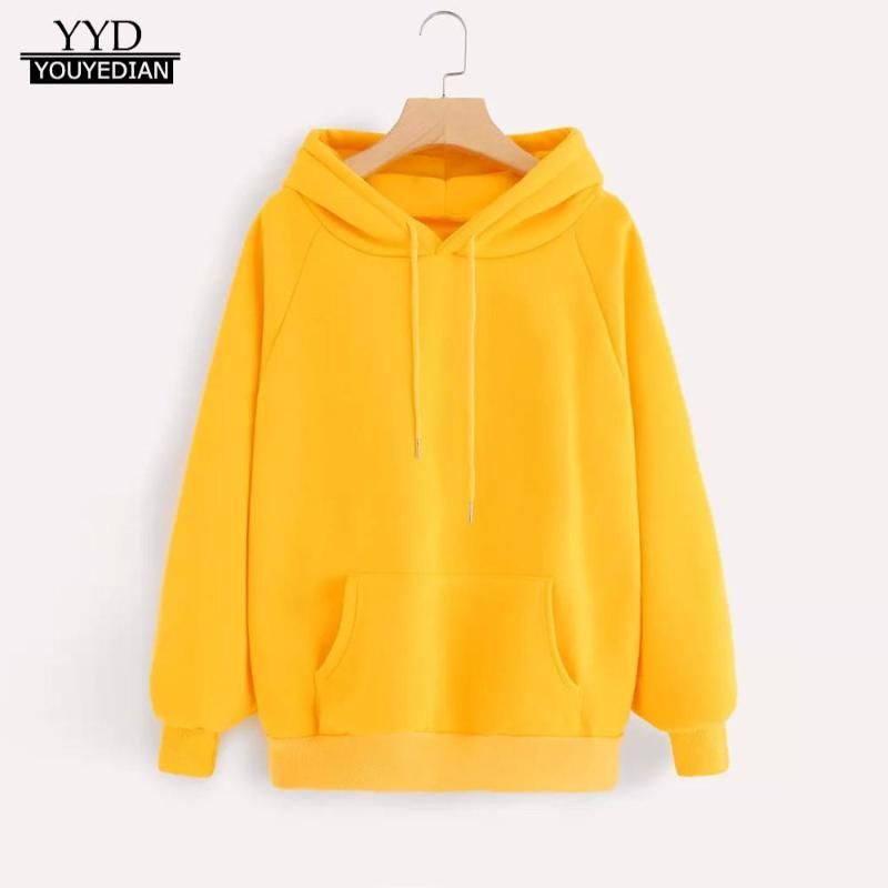 Compre Sudaderas Con Capucha Para Mujer Sudaderas Amarillas De Manga Larga  Harajuku Sudadera Con Capucha Sudadera Con Capucha Sudadera Tops Blusa Con  La Moda De Bolsillo Sudadera M A 19,27 € Del