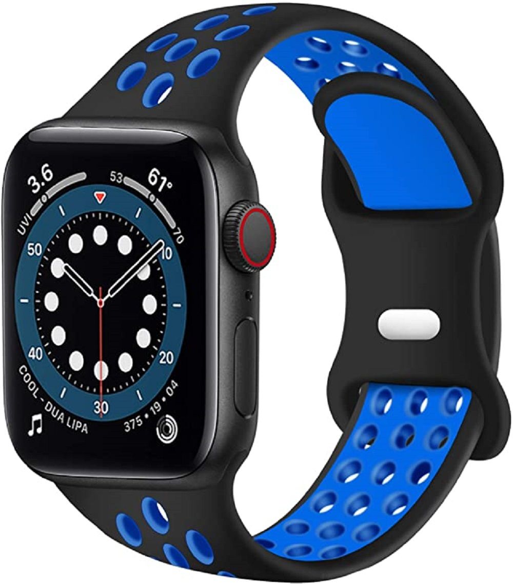 IWATCH BAND 38 40 41MM Nero + BLU