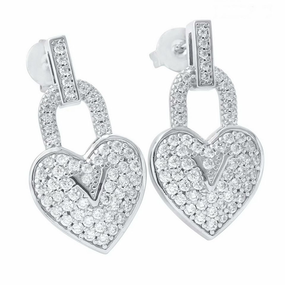 White gold-Earrings