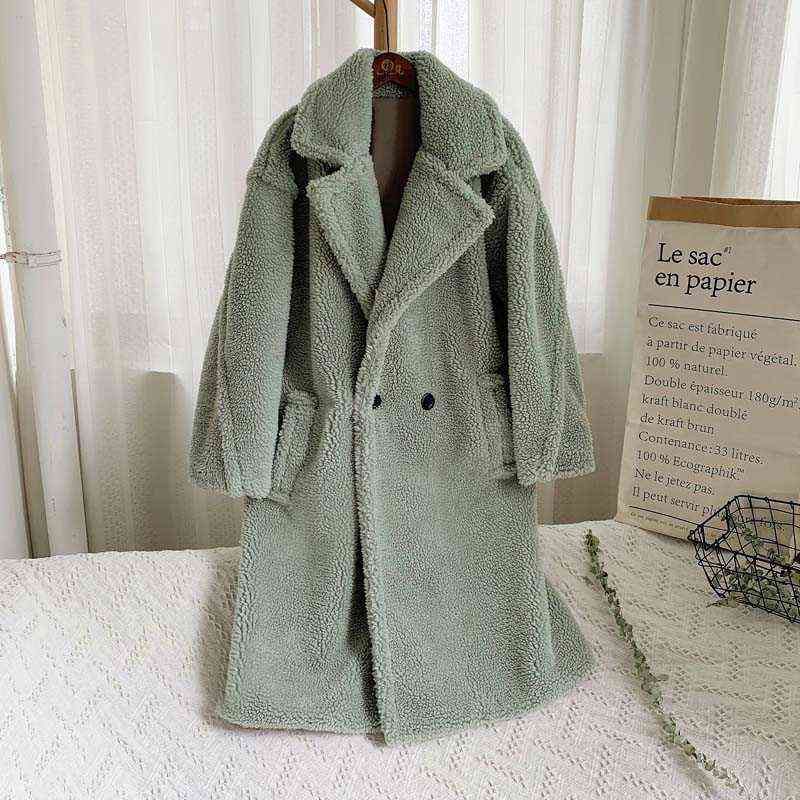 Grön teddy coat