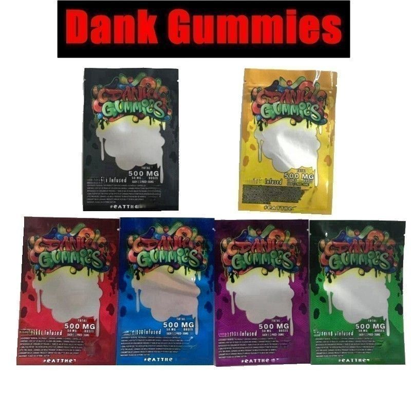Dank Gummies Reclosable Mylar Bags *EMPTY BAGS* *VARIETY PACK* SHIPS IN 24 HOURS 