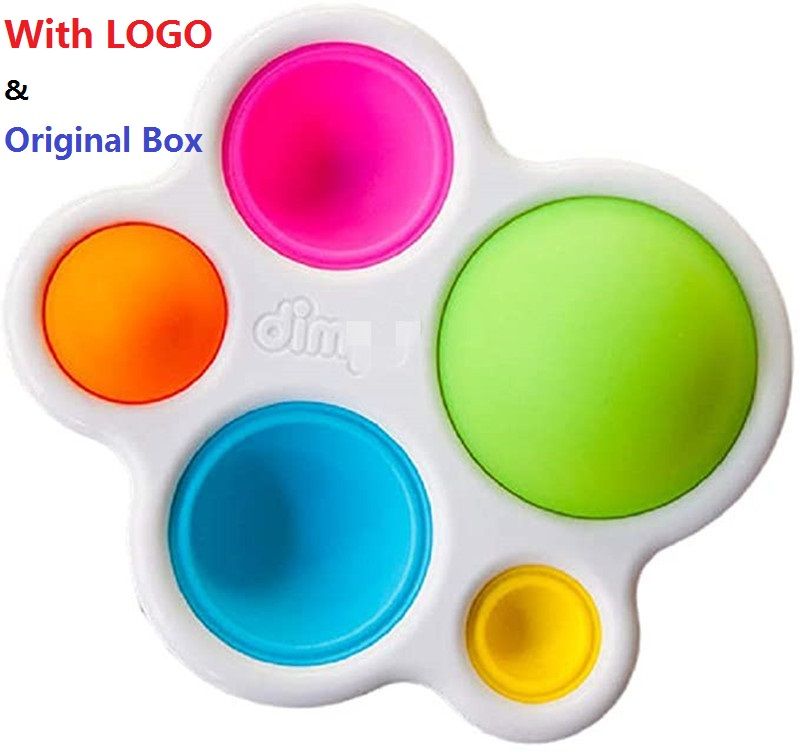 Silicone Simple Dimple Fidget Toys for ADHD and Early Educational Toddler Baby Stress Reliever Fidget Popper Gift for Kids and Adults CLZWiiN Push Pop Bubble Sensory Fidget Toy 