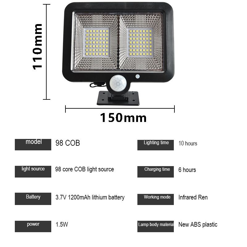 Luce bianca 98LED