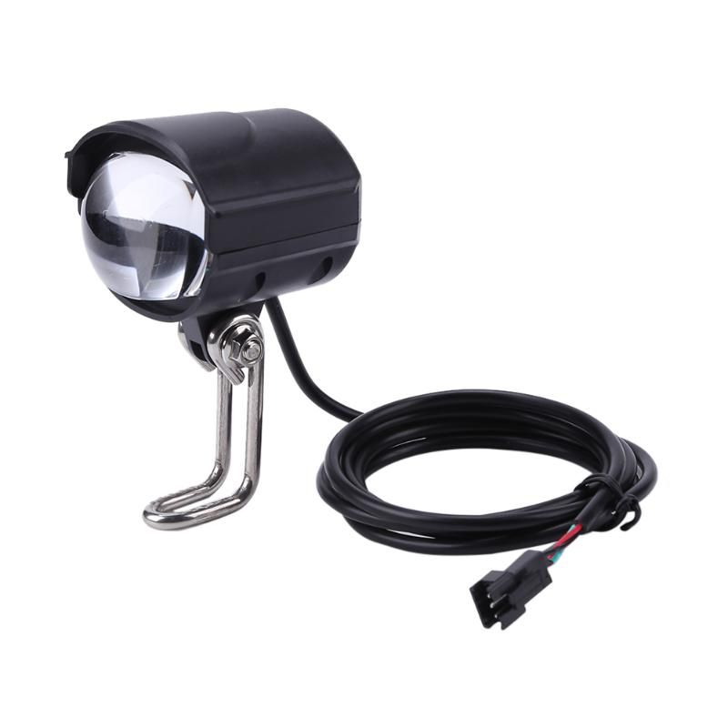 12V 36V 48V EBike Light Scooter Lamp Electric Bicycle LED Tail Headlight W/ Horn