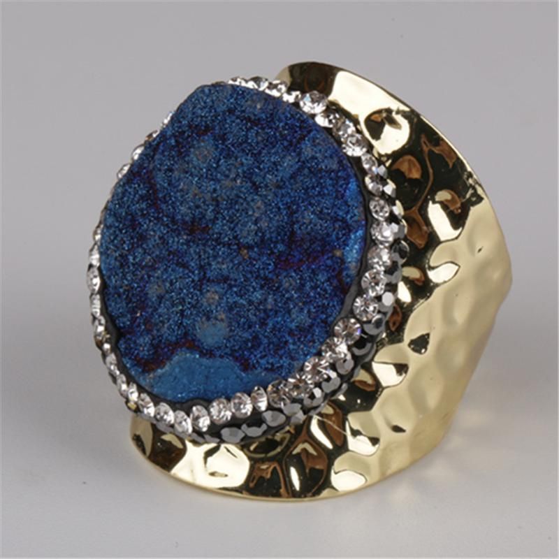 Royal Blue Druzy.