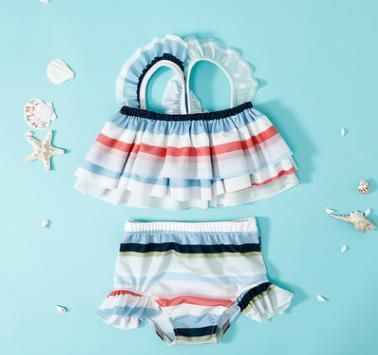 #2 printed baby swimsuits