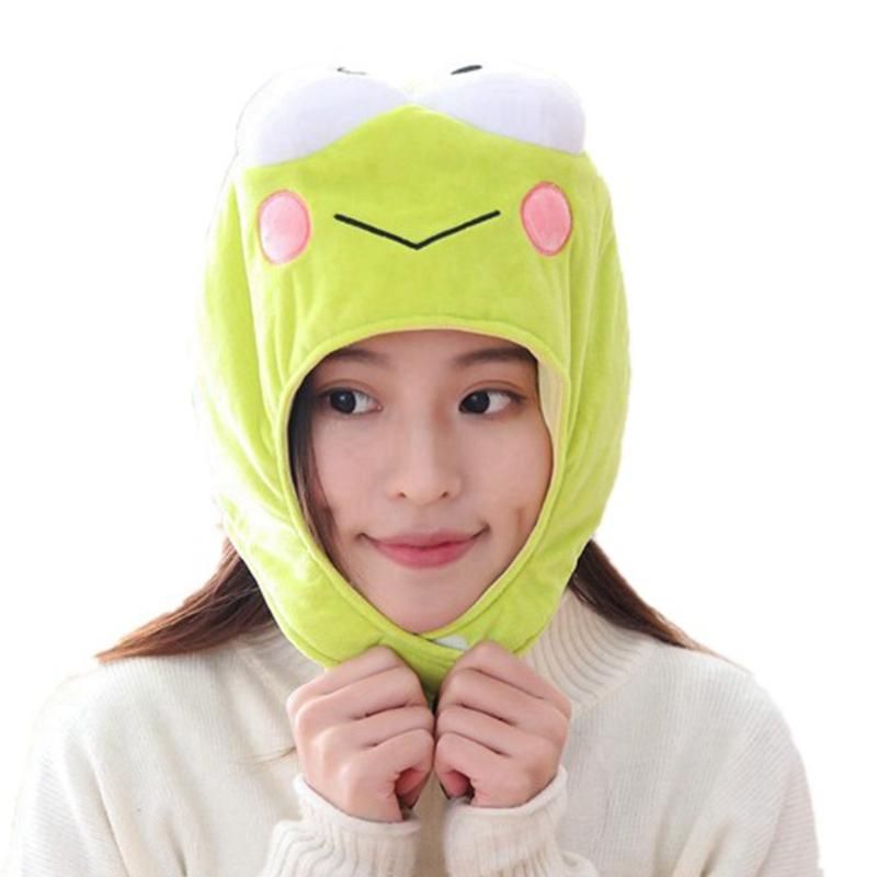 Japanese Anime Cartoon Big Eyes Frog Plush Hat Full Wrap Headgear Cap Stuffed Toy Animal Cosplay Party Po Props Wide Brim Hats Japanese Anime Cartoon Big Eyes Frog Plush Hat Full Wrap Headgear Cap Stuffed Toy Animal Cosplay Party Po Props Wide Brim Hats