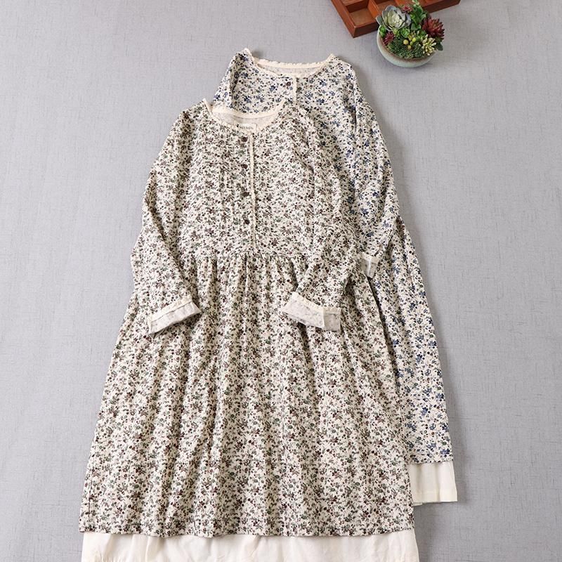 small print floral dresses
