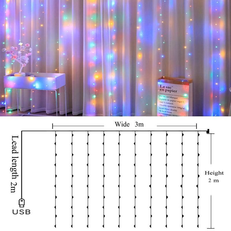 색상 3mx2m 200LED