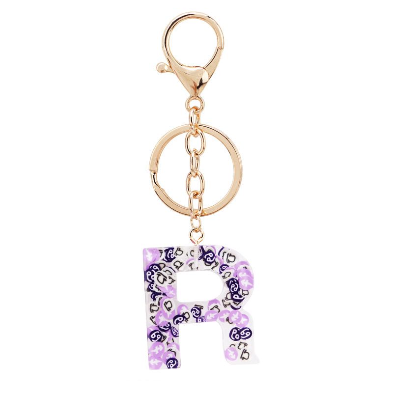 keychain letter R