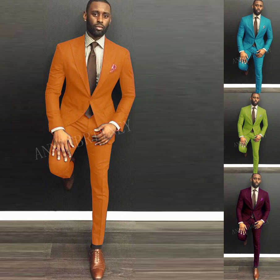 Acquistare 2020 Più Nuovo Uomo Vestito 2 Pezzi Moda Abiti Da Sposa Arancione  Uomo Personalizzato Plus Size Blazer Dress Groom Smoking Giacca Pantaloni  Set X0608 Economico | Consegna Veloce E Qualità | It.Dhgate