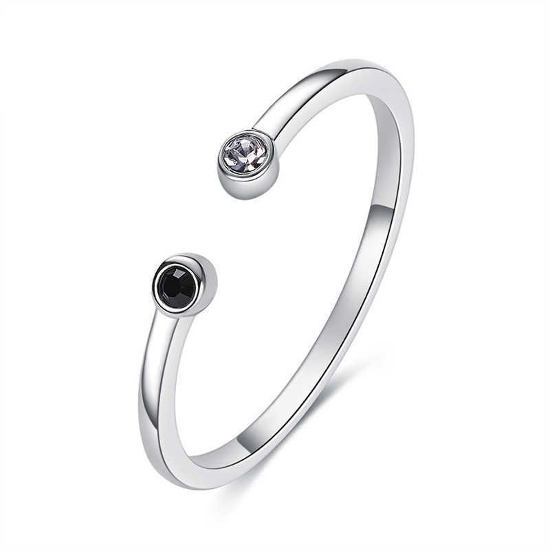 Haz lo mejor que pueda Cita ecuador Anillo abierto de cristal ajustable de las mujeres de Bafin Swarovski, accesorios de dedos de la Haz lo mejor que pueda Cita ecuador Anillo abierto de cristal ajustable de las mujeres de Bafin Swarovski, accesorios de dedos de la