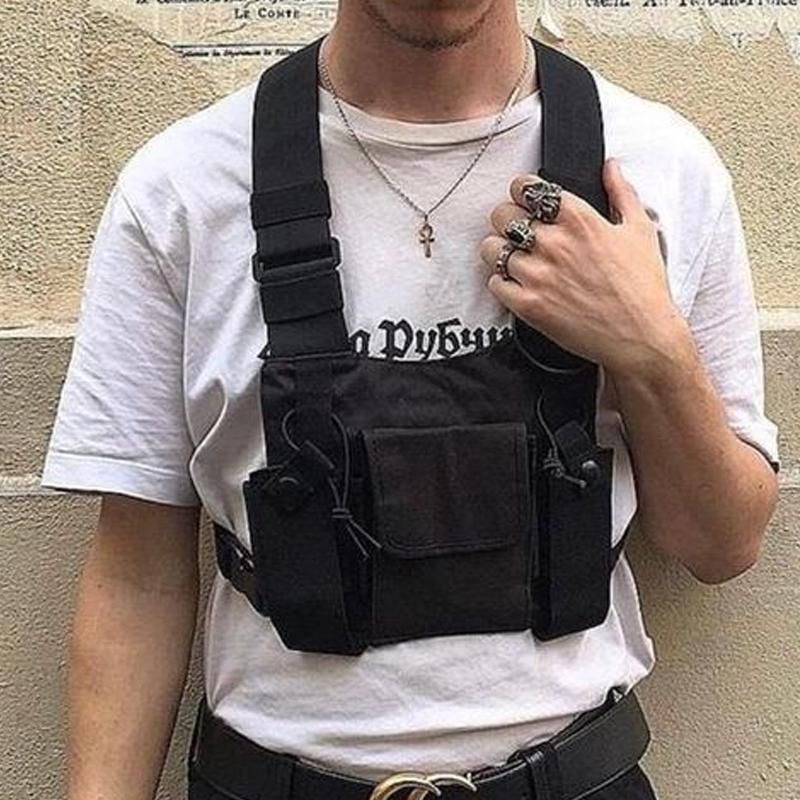 Compra Moda Hip Hop Streetwear Bolsa De Pecho Para Hombres Bolsas Tácticas  De Chaleco Funcional Para Hombres Mujeres De Chaleco Negro De Mujer Barato  | Entrega Rápida Y Calidad | Es.Dhgate