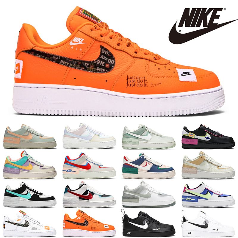 Nike Force 1 Solo hazlo Hombres de color naranja Mujeres Running Zapatos mujer Airforce