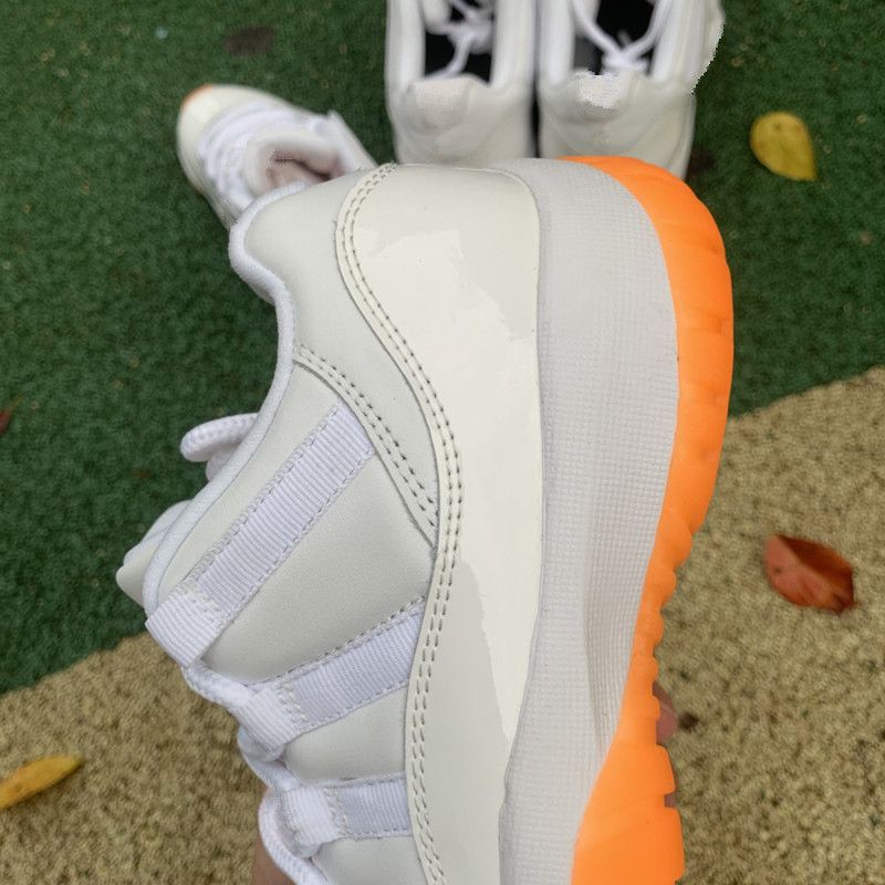 white & orange 11s
