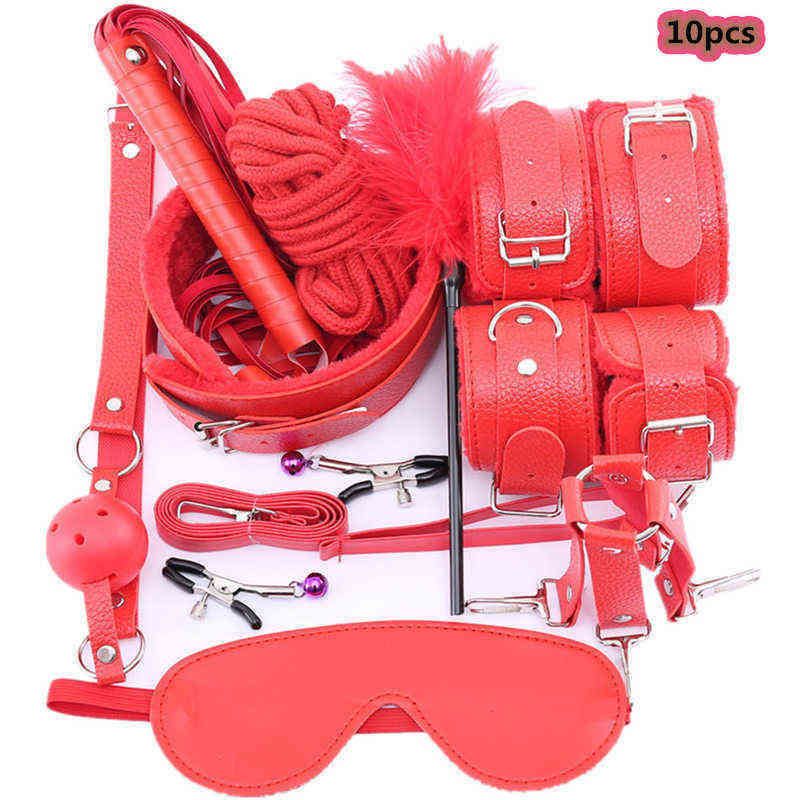 Leather 10pcs Red