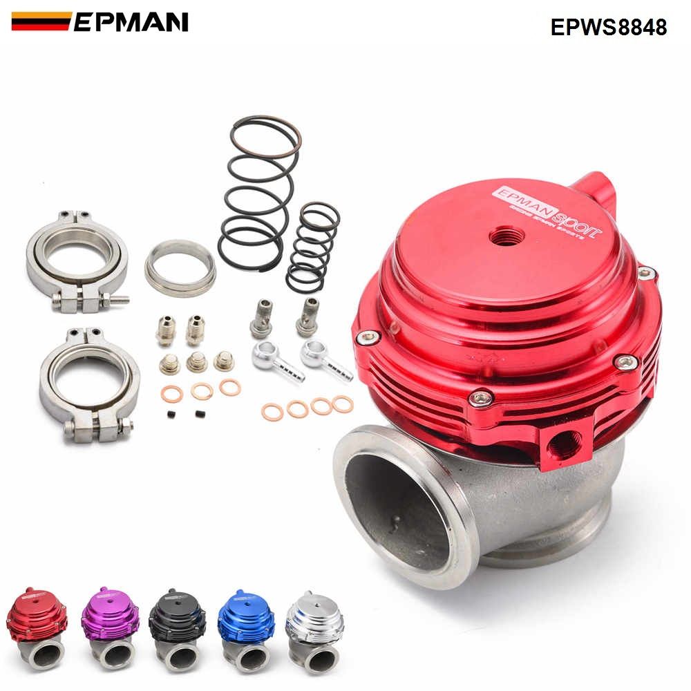 Red Bolt-on 44mm V-band External Turbo Exhaust Manifold Wastegate 