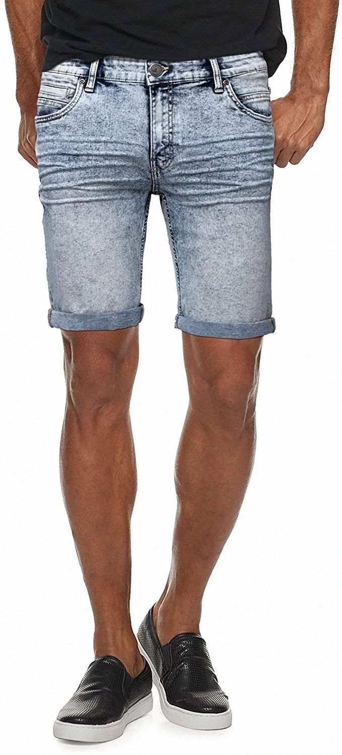 X RAY Slim Jean Shorts For Men, Mens 