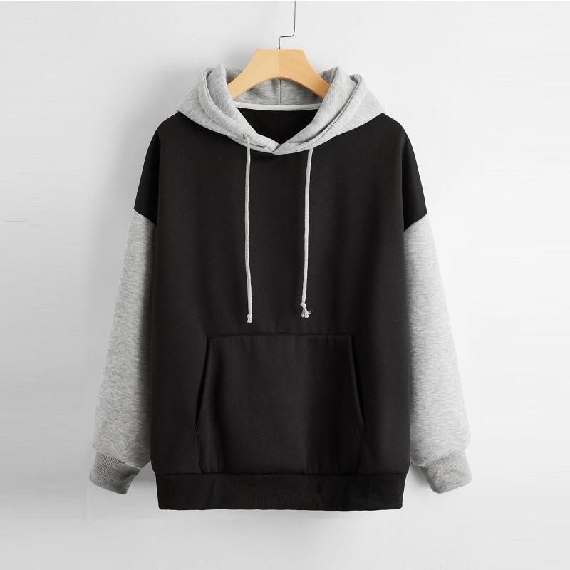 Mujeres Mangas Largas Gruesas Color Sólido Con Capucha Sudadera Bolsillos Sudadera Con Capucha Uk