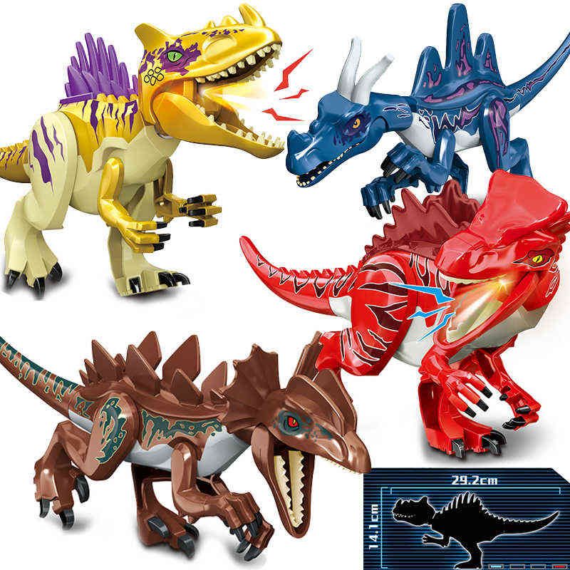 Nuevo 2021 Jurassic Dino World Stegosaurus Carnotaurus Kits de construcción Bolcks Ladrillos Dinosaurios Figuras Raptor Juguetes Nuevo 2021 Jurassic Dino World Stegosaurus Carnotaurus Kits de construcción Bolcks Ladrillos Dinosaurios Figuras Raptor Juguetes