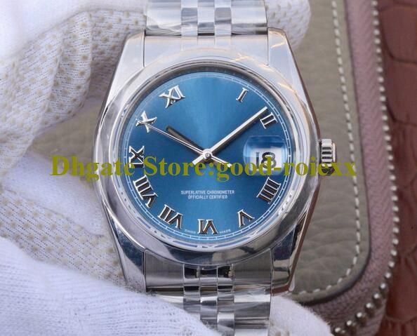 15 Blue Rome gladde bezel